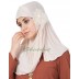 Jersey Instant Hijab - White